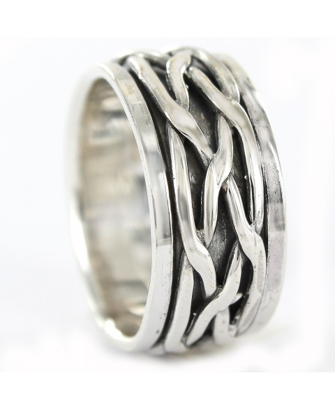 Anillo De Plata Antiestrés Caballero Cordón 9111741