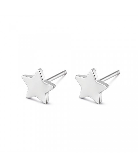 Pendientes estrella Plata