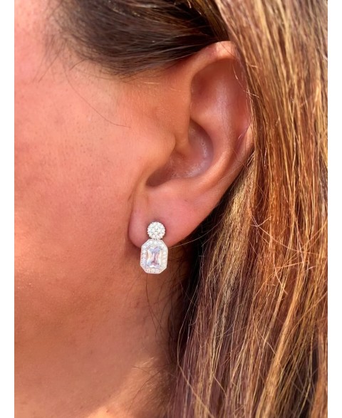 Pendientes Omega Octo Plata