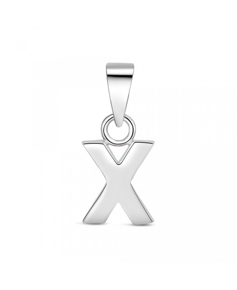 Colgante Inicial X Plata