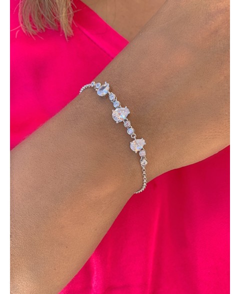 Pulsera Hada Circonitas Plata