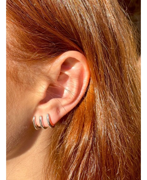 Ear cuff Muriel Triple Liso...
