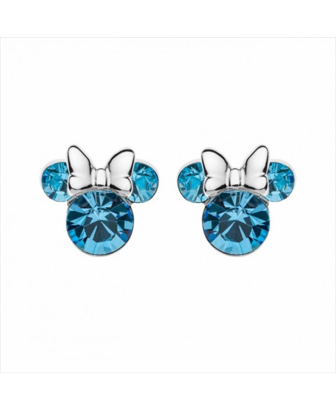 Pendientes Minnie Azul Plata