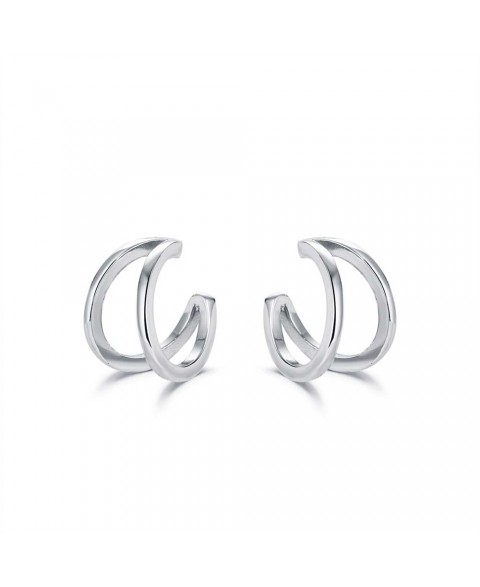 Ear cuff Doble Hilo Plata Par