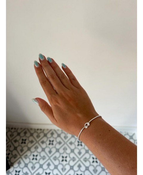 Brazalete Nudo Plata