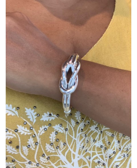 Brazalete Nudo Marinero Plata