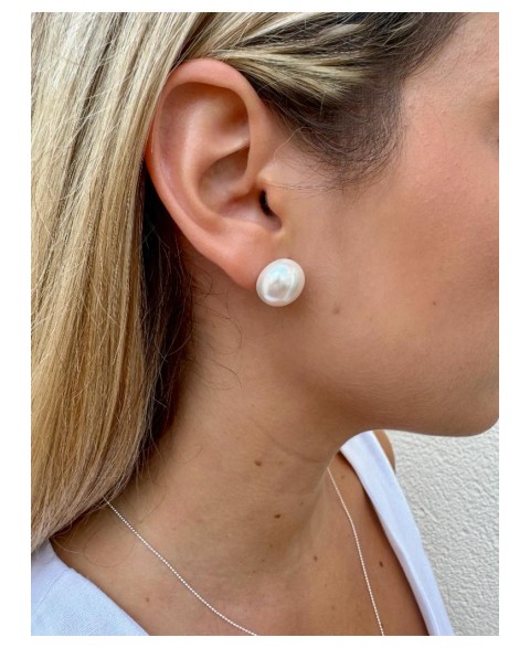Pendientes de plata perla...