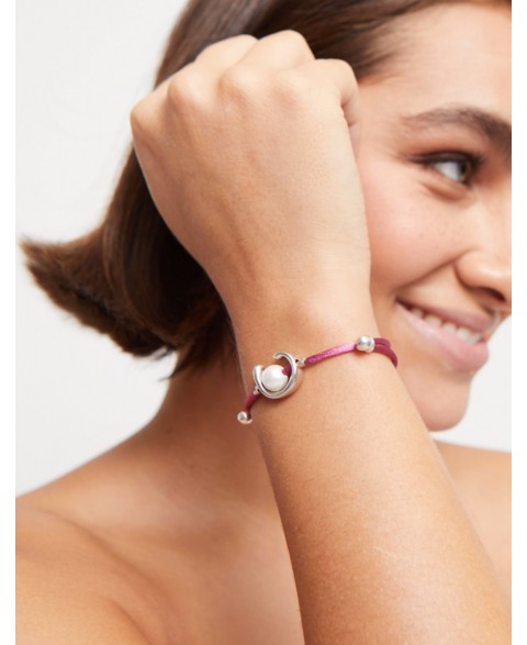 Pulsera Hilo Malva con...