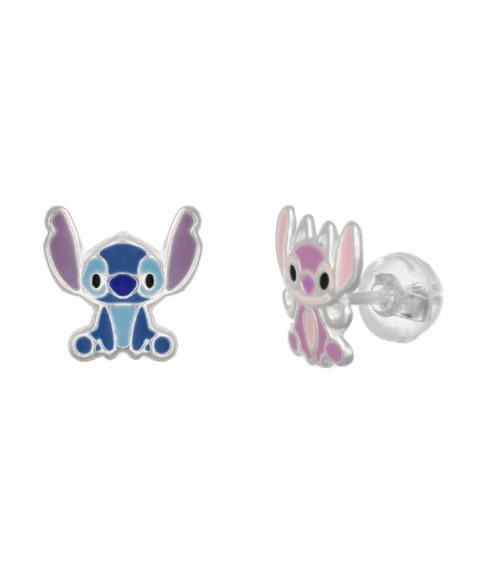 Pendientes Lilo y Stitch Plata