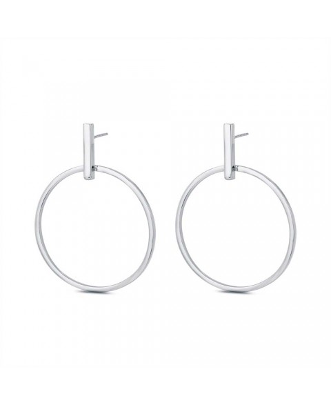 Pendientes Esla 4.5 cm Plata