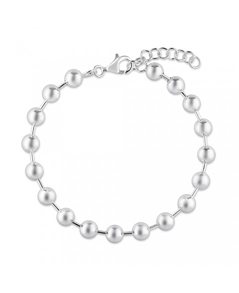 Pulsera de plata bola...