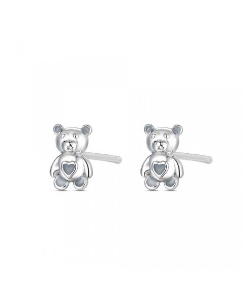 Pendientes Oso Color Plata