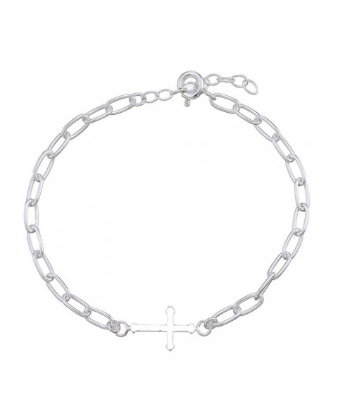 Pulsera Cruz Eslabones 14 x...