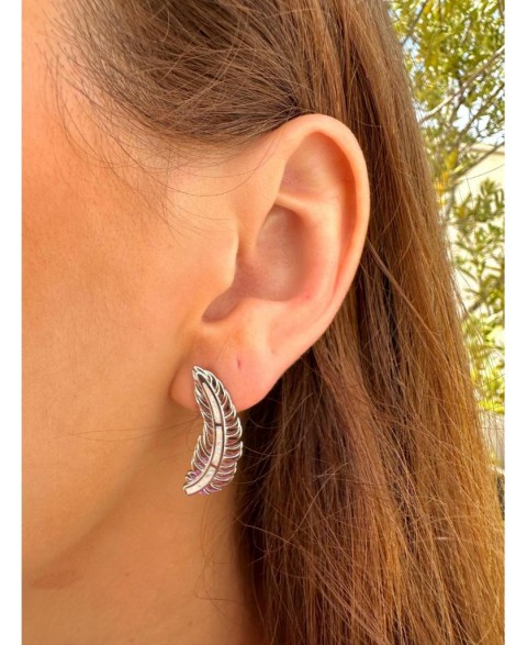Pendientes Pluma Ópalo...