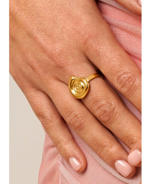 Anillo Caracola Acero...