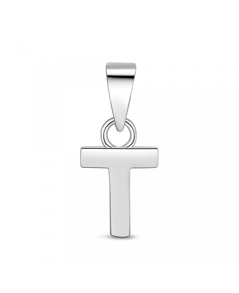 Colgante Inicial T Plata
