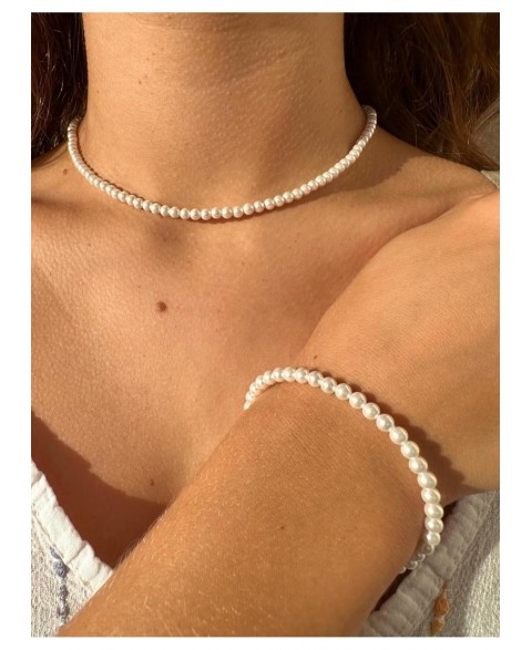 Pulsera Perlas Bolas 4 mm...