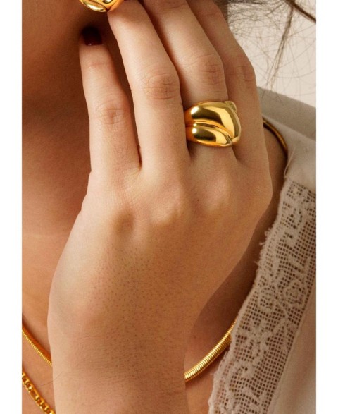 Anillo Narel Acero Chapado...
