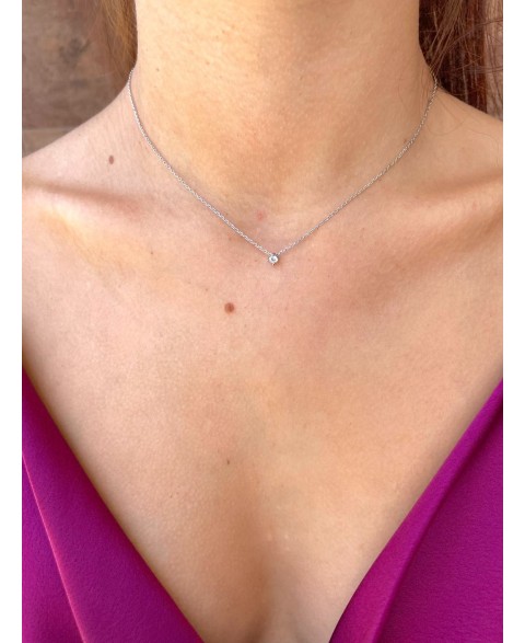 Colgante Leticia 3 mm Plata
