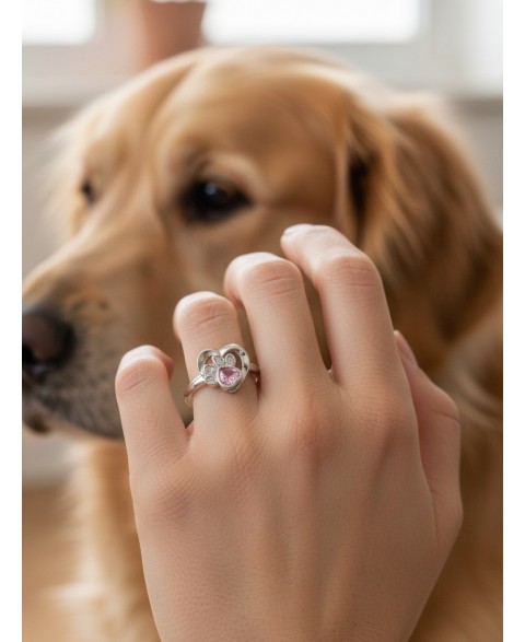 Anillo Corazón Huella...