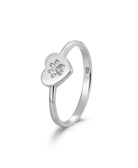 Anillo Corazón Huella de...