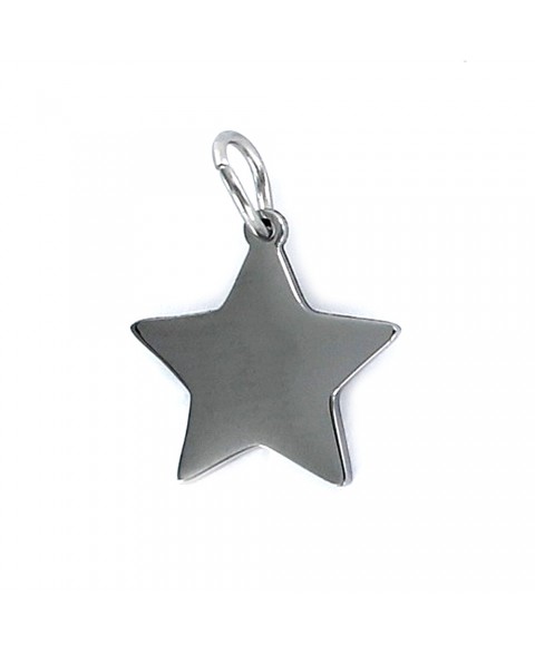 Colgante de acero estrella...