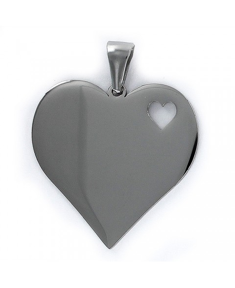Colgante de acero corazón...