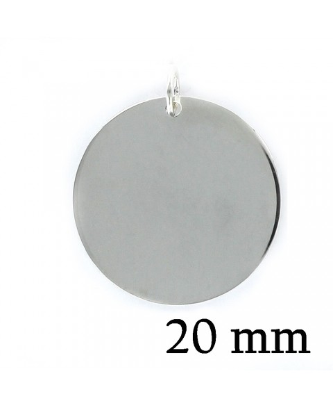 Colgante de plata disco...