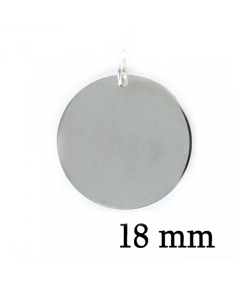 Colgante de plata disco...