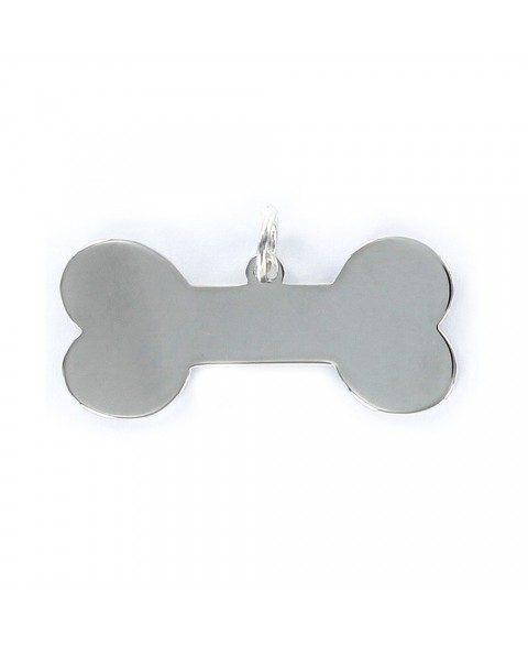Colgante de plata hueso...