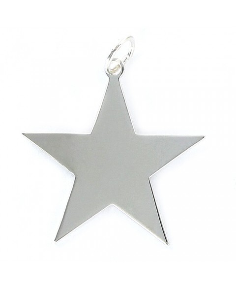 Colgante de plata estrella...