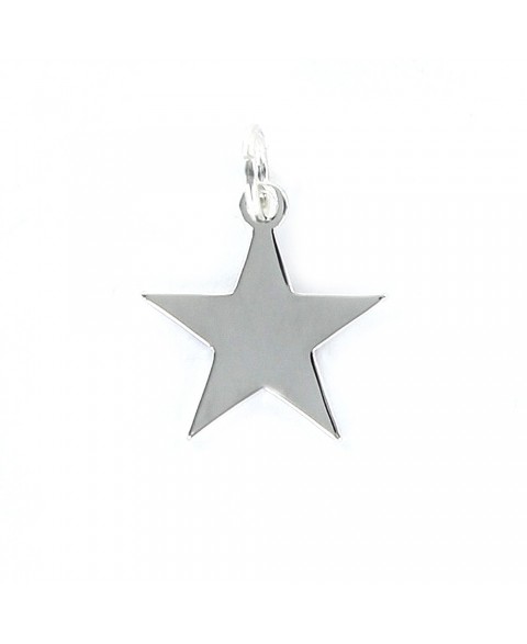 Colgante de plata estrella...