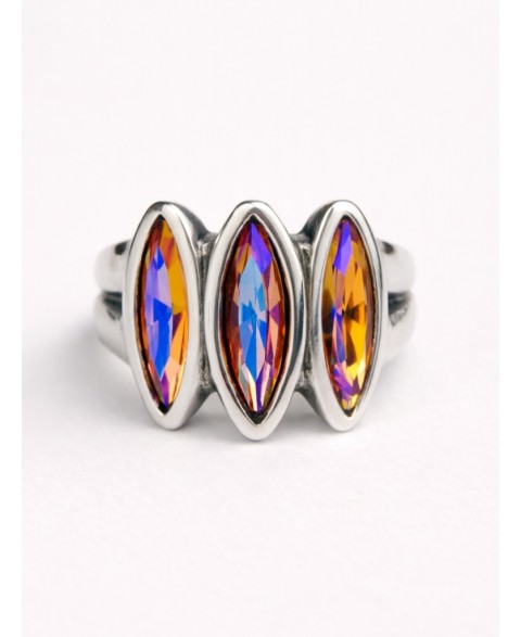 Anillo Iris Rosa Ciclón