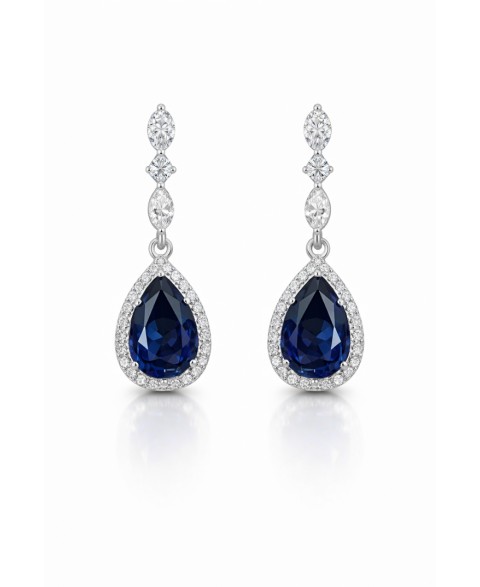 Pendientes Gota Mirlo Azul...