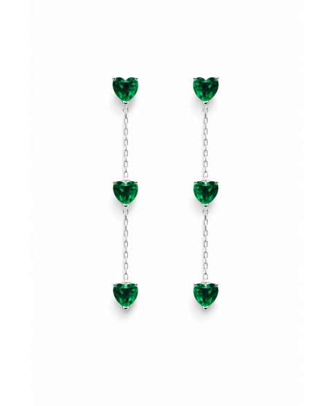 Pendientes Corazón Verde...