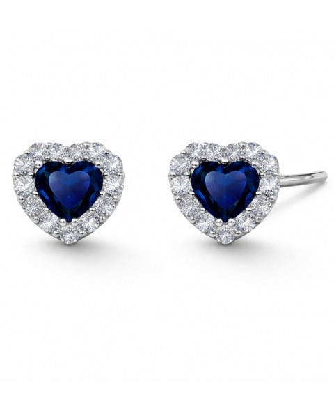 Pendientes Corazón Azul con...