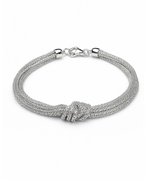 Pulsera Nudo Grande Pop Plata