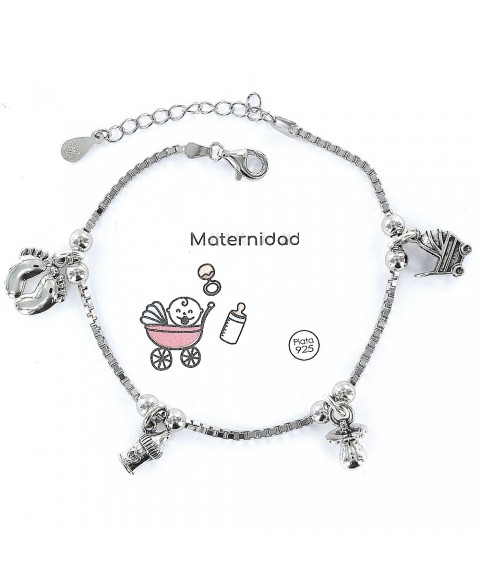 Pulsera Plata Familia...