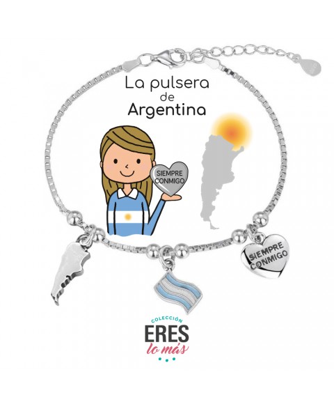 Pulsera Plata Eres Lo Más...