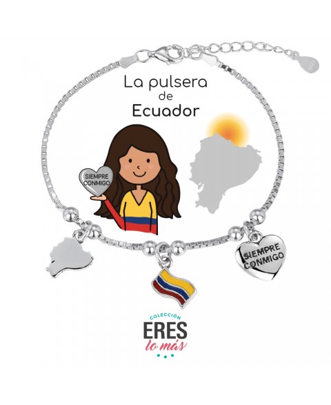 Pulsera Plata Eres Lo Más...