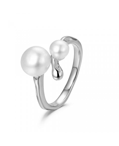 Anillo Genoveva Doble Perla...