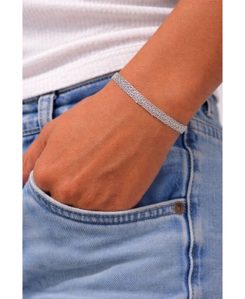 Pulsera Ruby 19cm Plata