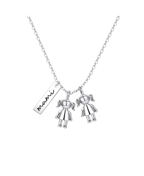 Collar Mami con Niñas Metal...