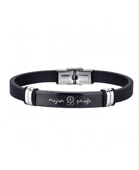 Pulsera Mejor Profe Cuero y...