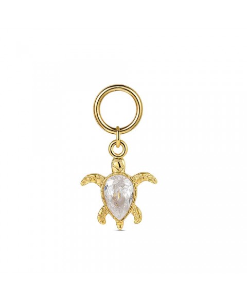 Charm Tortuga Cristal Acero...