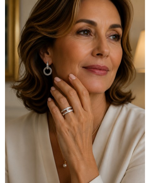 Anillo Clara Dama Doble...