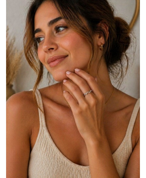 Anillo Zig Zag Plata