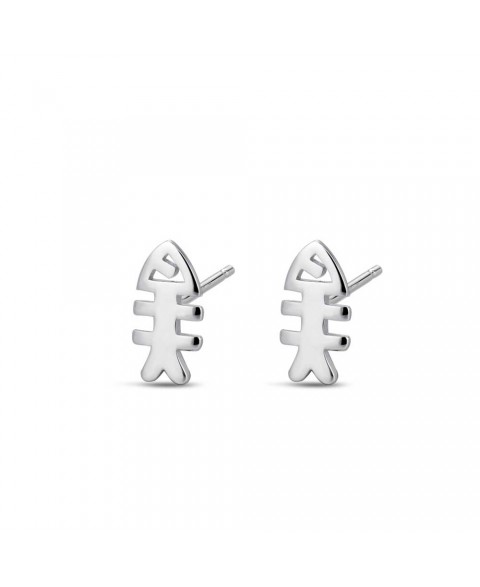 Pendientes Raspa 1.1 cm Plata