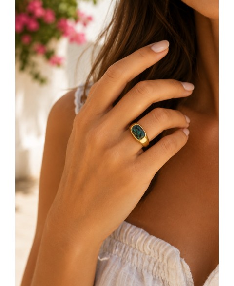 Anillo Howlita Africana...