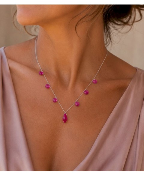 Collar de plata rodiado...